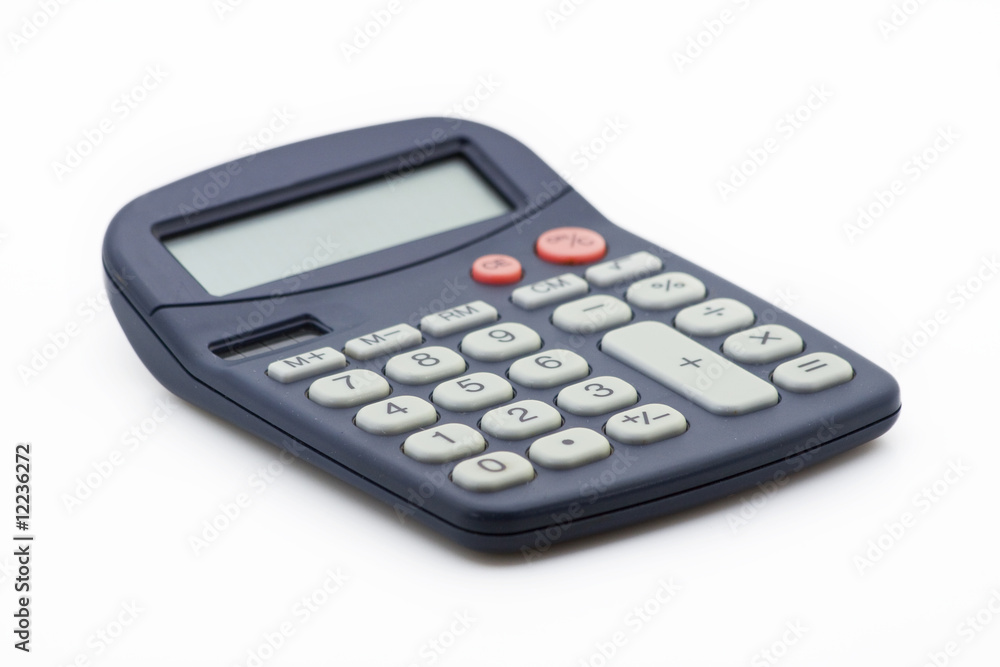 A calculator isolated on white A calculator isolated on white