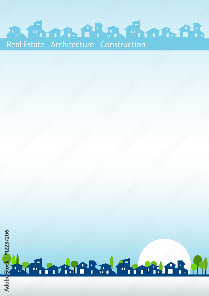 Brochure cover - Real estate, architecture, construction company Brochure cover - Real estate, architecture, construction company