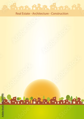 Brochure cover - Real estate, architecture, construction company