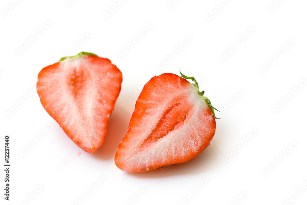 Sliced strawberries Sliced strawberries