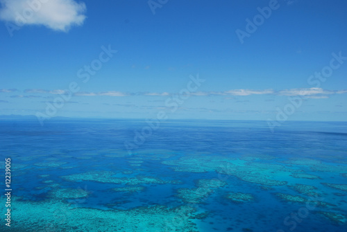 Aerial view of Great Barrier Reef. Queensland. Australia © Marilena Signorini