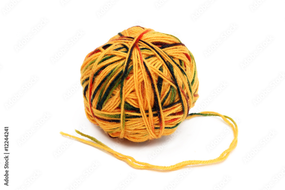 yellow wool ball yellow wool ball