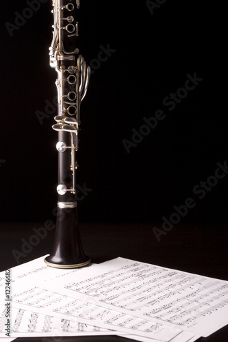 Naklejka clarinet isolated
