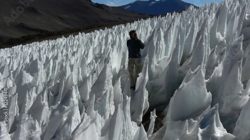 Fotografiet Pénitent de glace, Chili