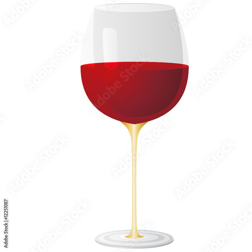 Weinglas mit rotem Wein