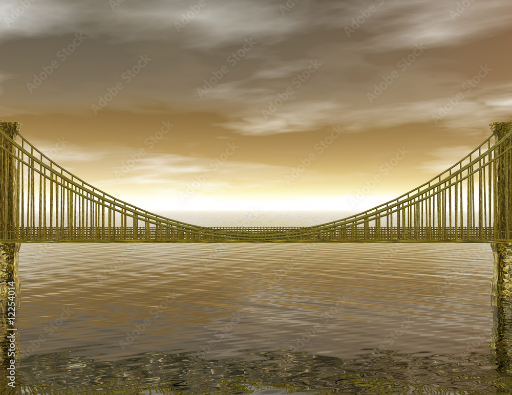 Obraz premium Goldene Brücke 090222 02