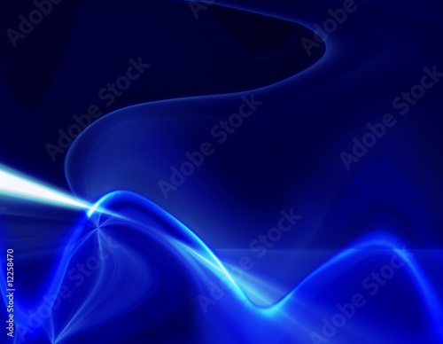 Fototapeta Naklejka Na Ścianę i Meble -  Blue Plasma rays