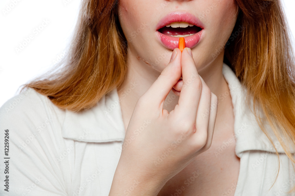 Woman With Pill Woman With Pill