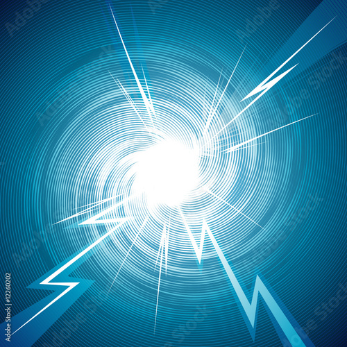 Abstract background of thunderbolt effect. Vector layered.