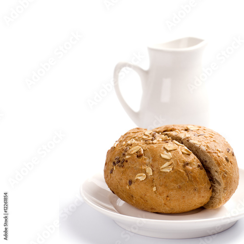 bread and jug of milk