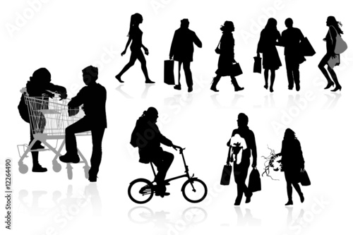 shopper silhouettes, collection for designers
