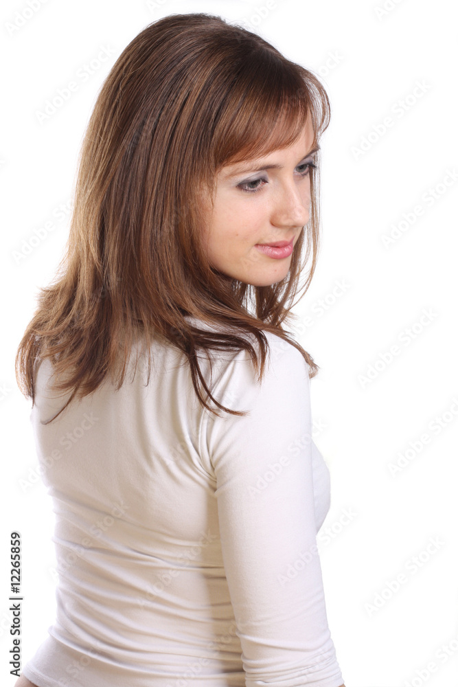 Portrait of a young attractive business woman