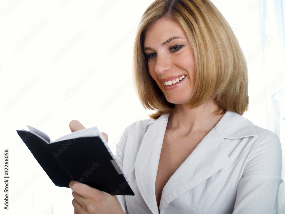 Portrait of the young beautiful businesswoman Portrait of the young beautiful businesswoman