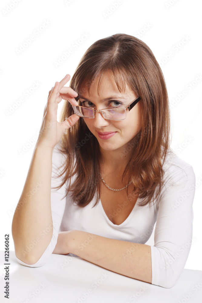 Portrait of a young attractive business woman Portrait of a young attractive business woman