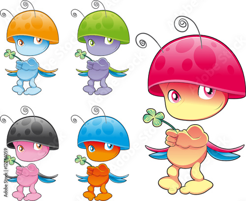 Funny insect characters
