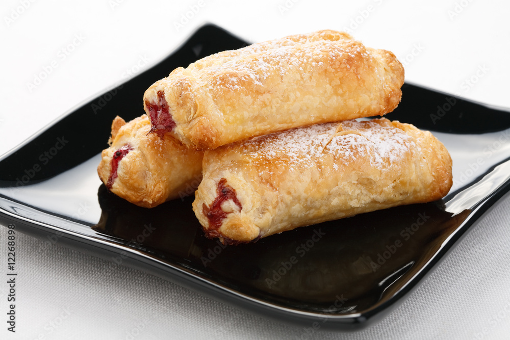 French cakes with fruity filling French cakes with fruity filling