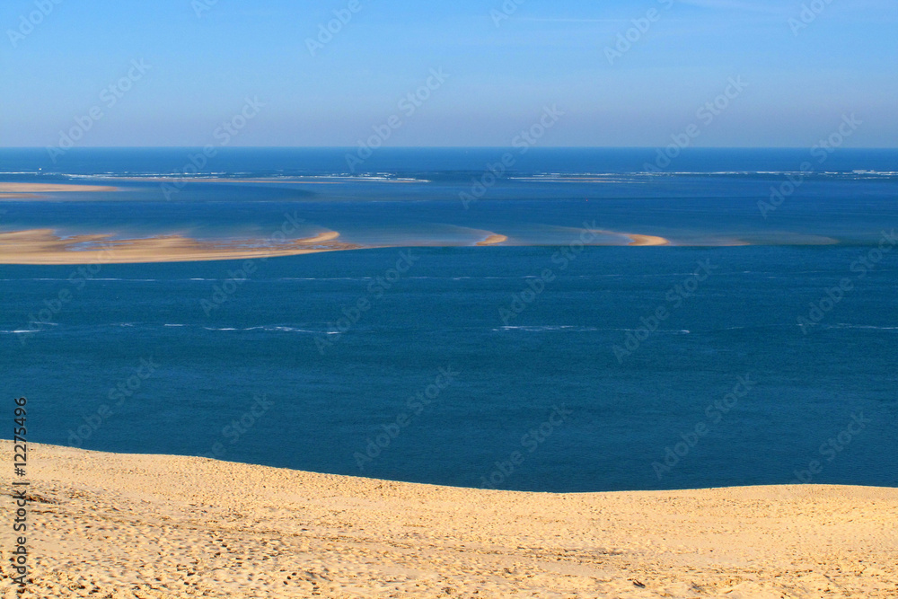 le banc d'arguin depuis la dune du pilat