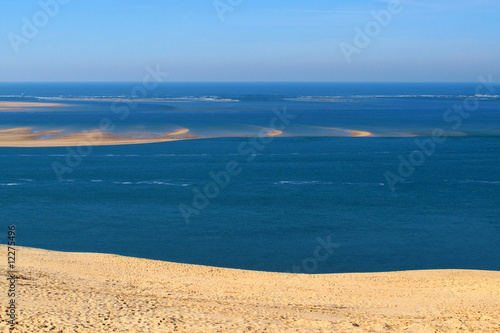 le banc d'arguin depuis la dune du pilat