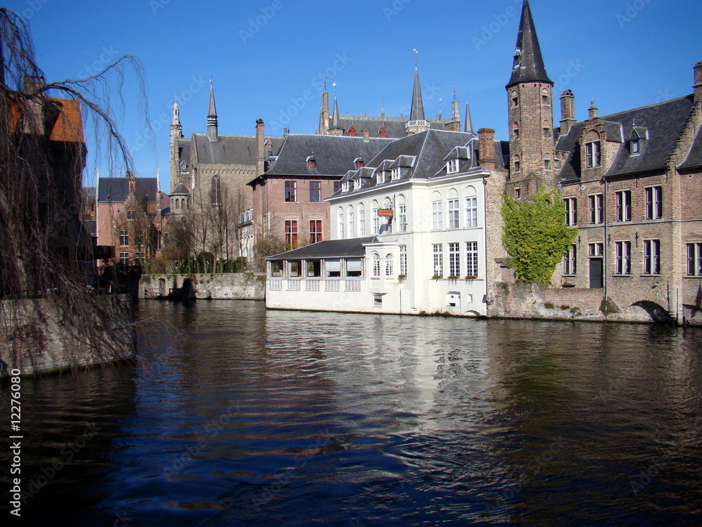 Bruges Canal Scene,Belgium