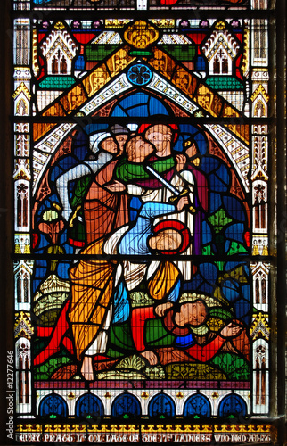 Stained glass in the Cathedral Church of the Holy and Undivided