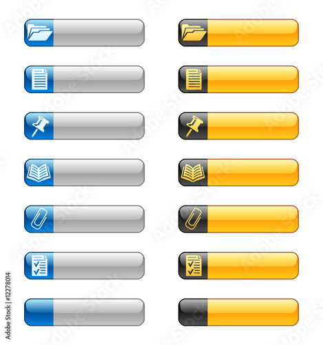 Banner buttons with web icons 8