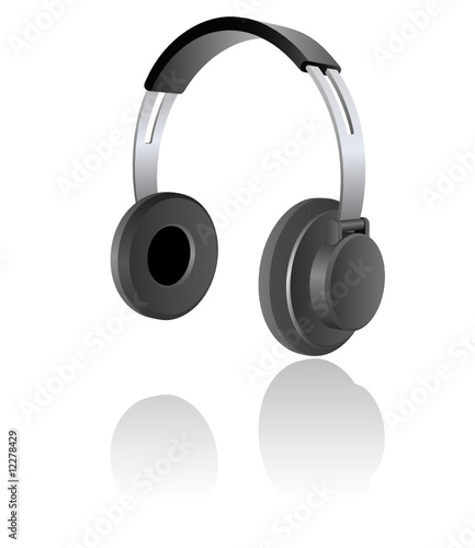 Vector illustration of an audio earphone.