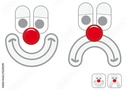 Palhaço Feliz e Triste