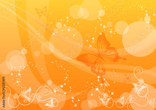 春のイメージ　オレンジ