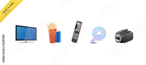5 realistic icons