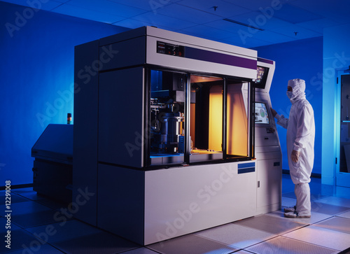 Large silicon wafer etching machine photo