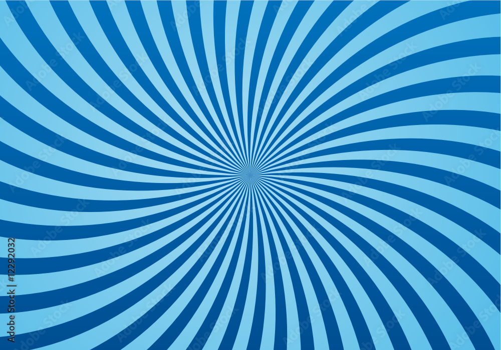 Fototapeta premium Strahlen/Bögen in Blau