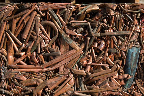 A bale of recycling copper