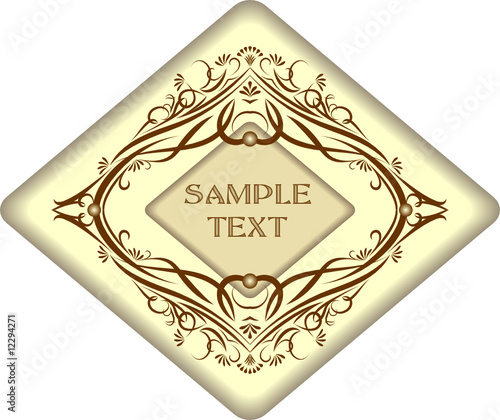 Vintage vector frame.