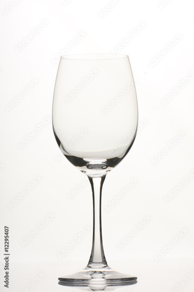 Empty wine glass