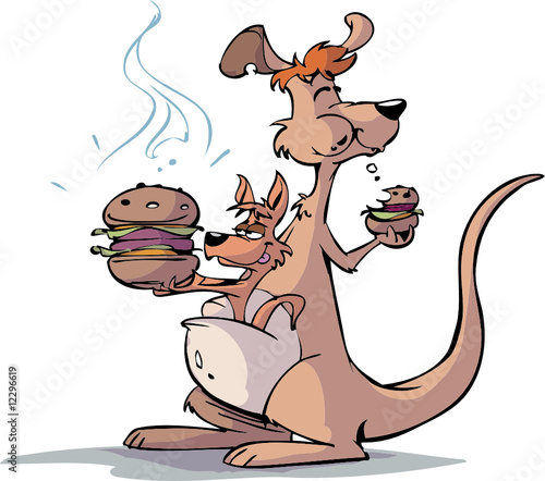 hamburger kangaroo