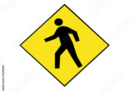 pedestrian crossing sign