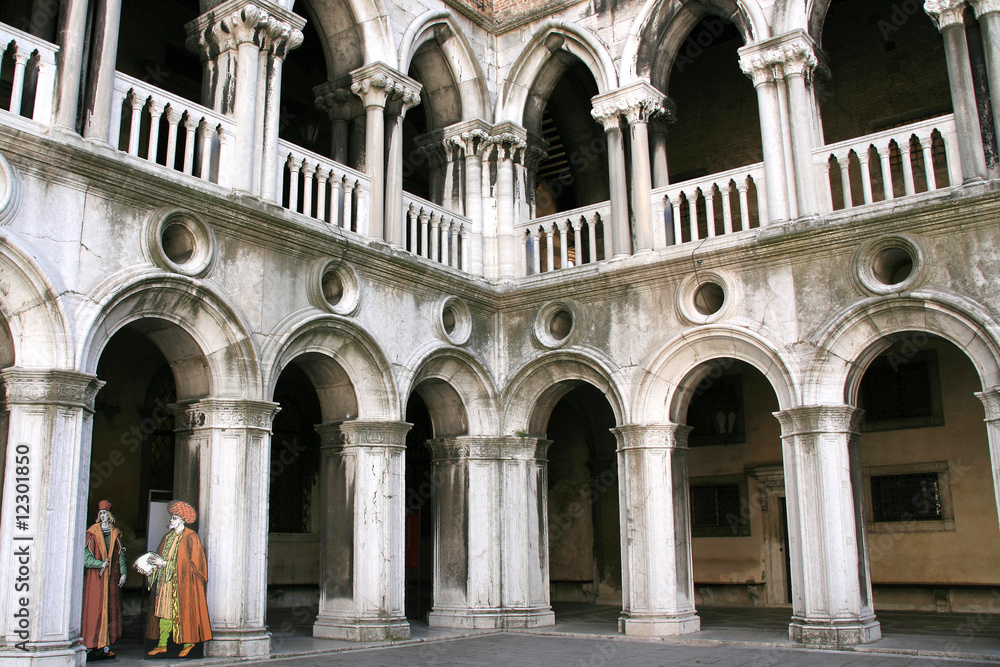 Doges palace inside, Venice, Italy