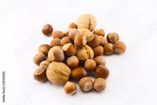 Walnuts and hazelnut