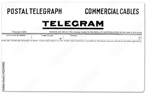Vintage Telegram photo