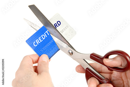 Cutting up a Credit Card with scissors
