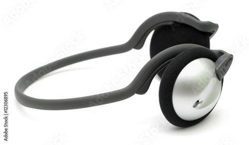 Silver headphones