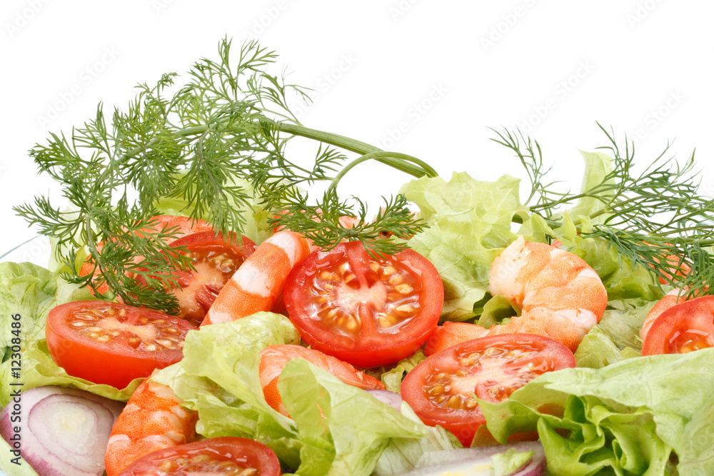 Salad from shrimps Salad from shrimps