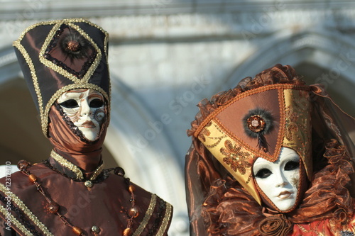 due maschere del Carnevale di Venezia