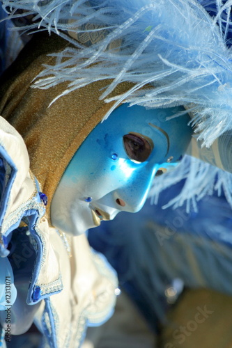 maschera azzurra - carnevale Venezia photo