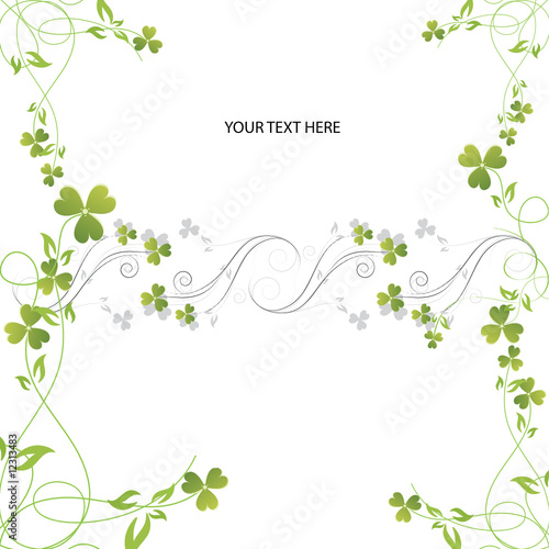 Abstract background with nature symbol