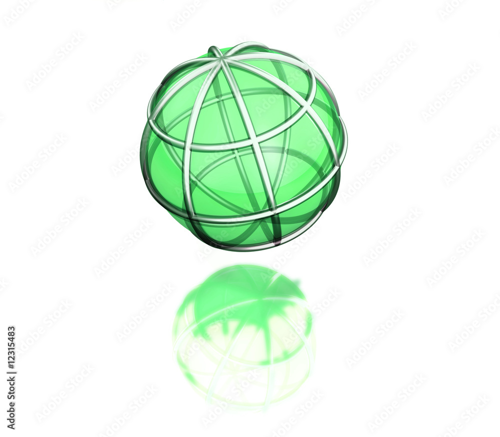 Sphere moderne 3D eco bio