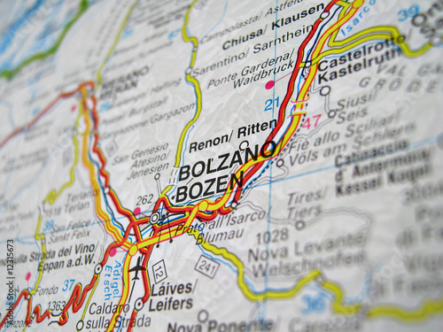 Foto cartina bolzano