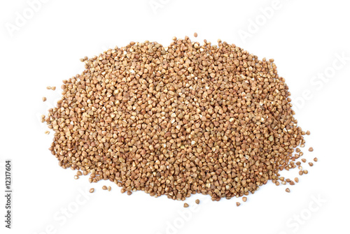 Pile of buckwheat grains