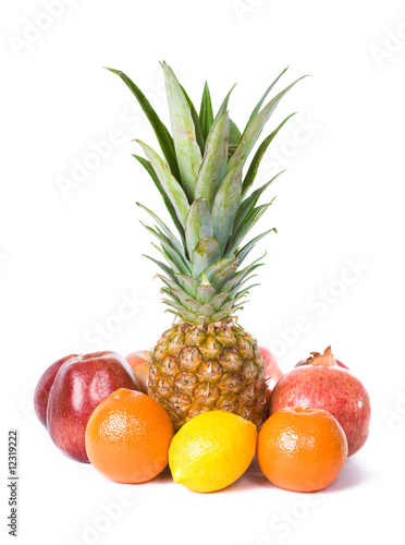 Pineapple  lemon  orange  apple and pomegranate