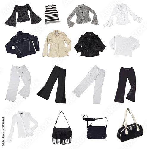 clothes, isolated on white,with clipping path